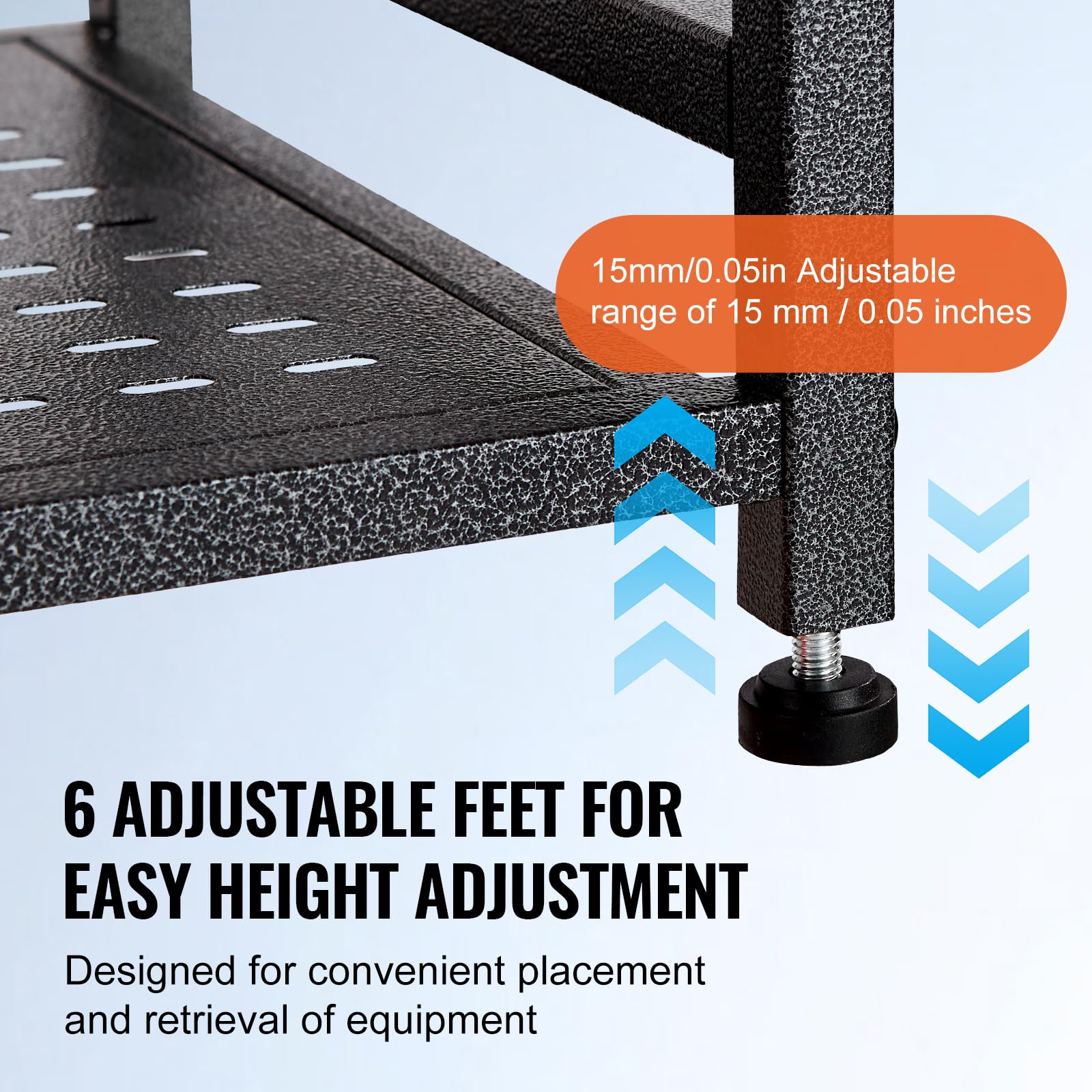 VEVOR Golf Bag Organizer Stand - Heavy Duty Golf Bag Storage Rack with Hooks for Sports Equipment, Toys & Gear - Perfect for Garage, Basement & Club Storage Organization