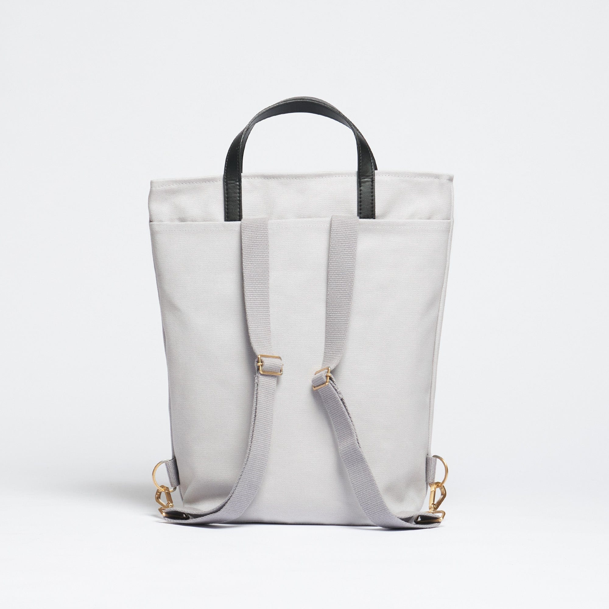 Natural Cotton Canvas Tote Bag with Adjustable Straps - Dust Grey | Eco-Friendly Reusable Shopping Bag for Groceries, Beach, Work & Travel