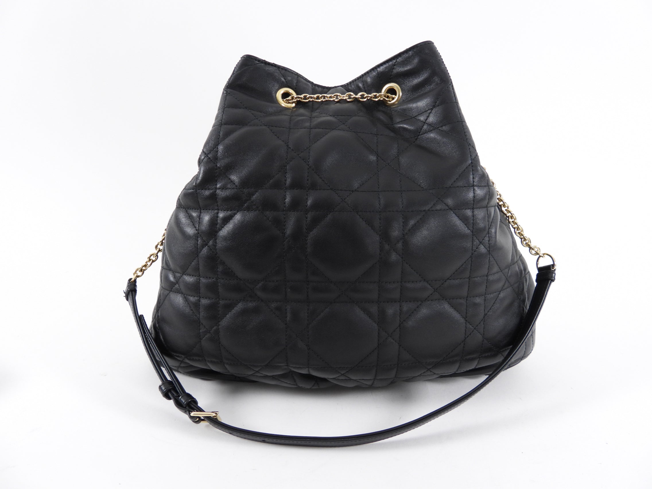 Christian Dior Large Ammi Suple Macrocannage Drawstring Bag - Luxury Designer Tote for Women | Perfect for Work, Travel & Evening Events