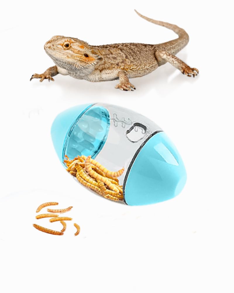 Premium Lizard Feeder Toy Ball - Interactive Bearded Dragon Enrichment Toy for Reptiles, Geckos & Small Pets | Stimulating Foraging Activity, Exercise & Mental Engagement | Ideal for Terrariums, Habitats & Playtime