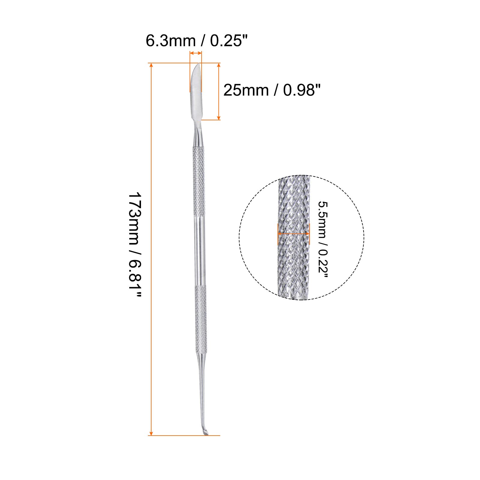 uxcell Double Ended Wax Carving Tool - Stainless Steel Knife Point & Mini Round Scoop for Pottery, Ceramic & Polymer Clay Modeling | Perfect for Sculpting, Shaping & DIY Art Projects
