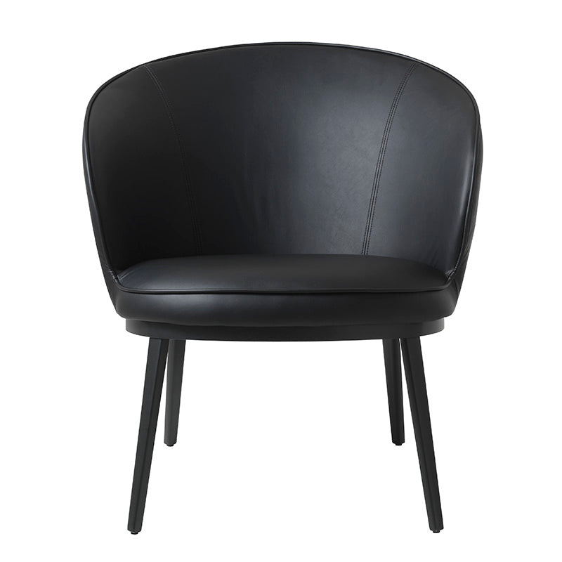 GAIN Lounge Chair - Modern Black Accent Chair for Living Room, Bedroom & Office - Comfortable Relaxation & Stylish Home Decor