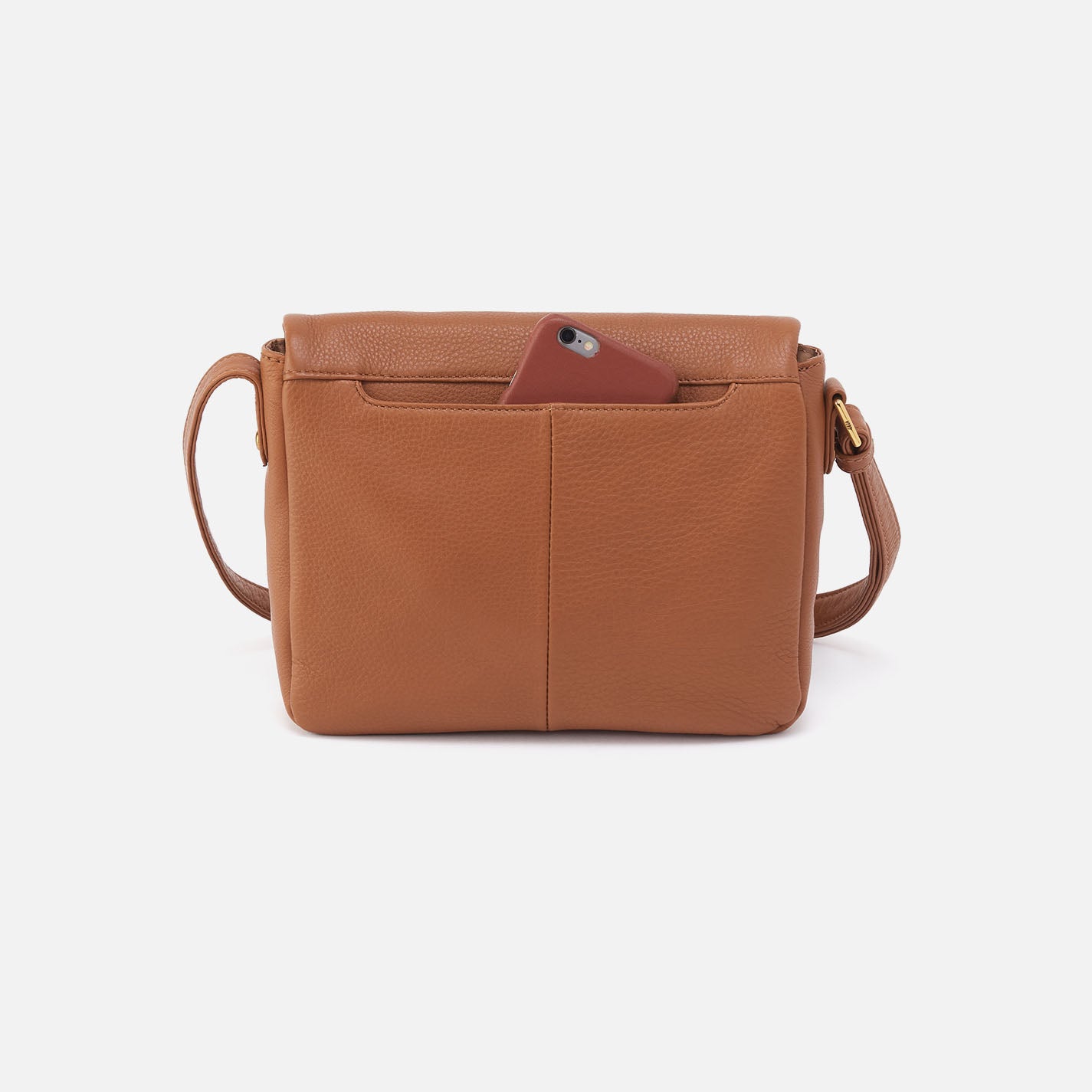 Premium Pebbled Leather Fern Messenger Crossbody Bag in Warm Honey - Stylish & Durable for Work, Travel & Everyday Use