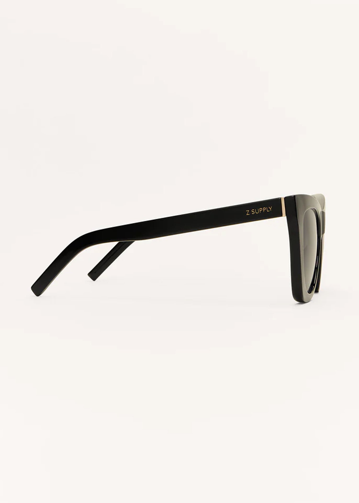 Z Supply Undercover Polarized Sunglasses for Men & Women - Polished Black UV Protection - Perfect for Driving, Beach & Outdoor Activities