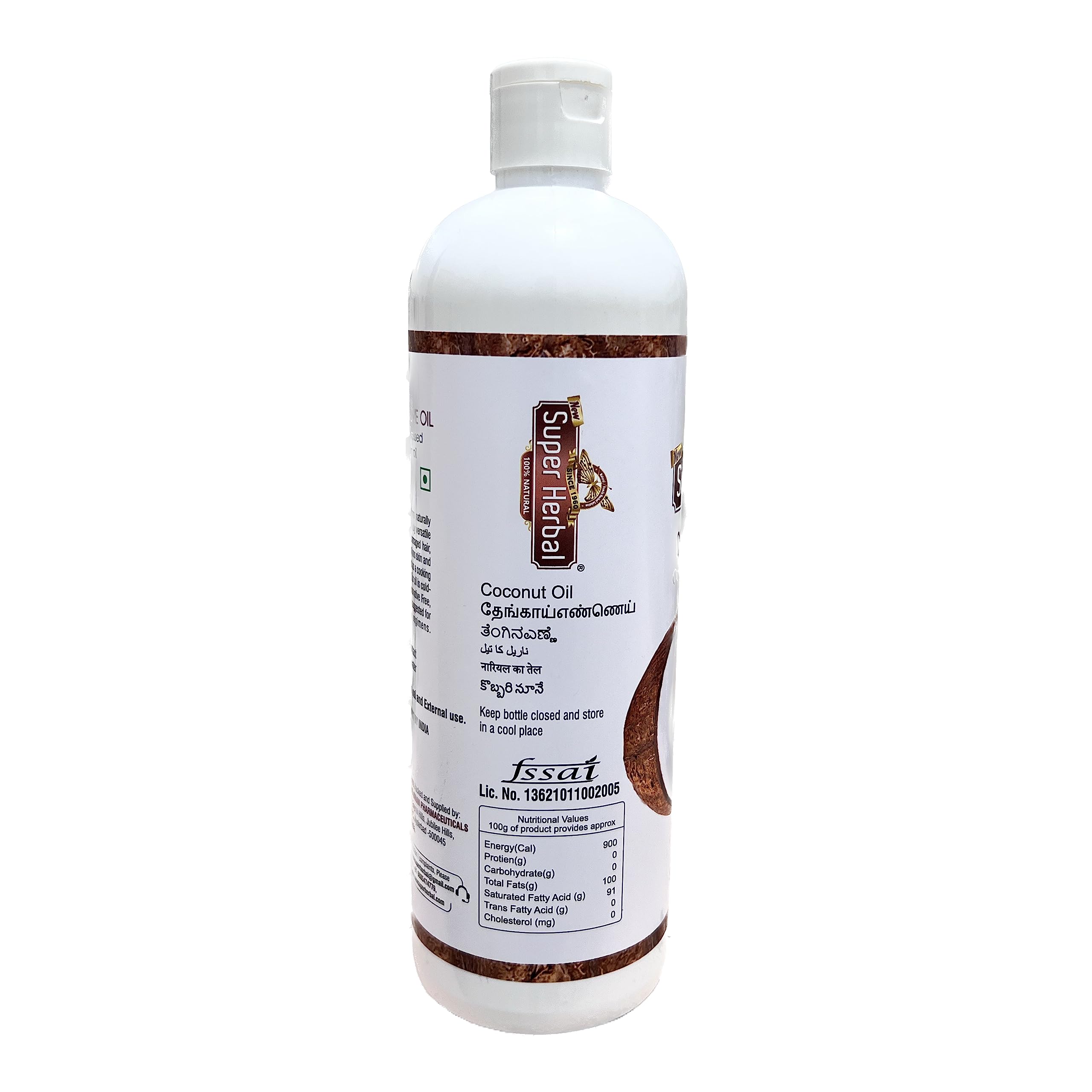 Premium Organic Cold-Pressed Virgin Coconut Oil - 100% Pure Natural Herbal COCO-LIVE Oil (2 Pack) for Cooking, Skin Care & Hair Treatment