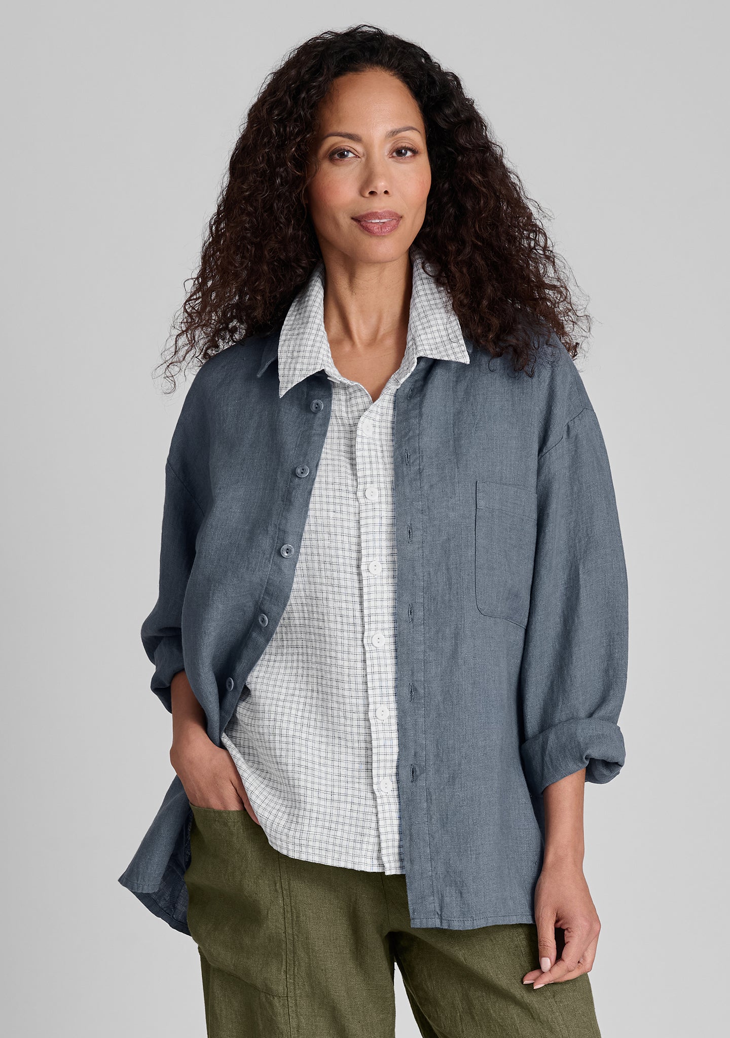 Premium Linen Button Down Shirt for Men & Women | Breathable & Comfortable Casual Wear | Perfect for Office, Travel & Summer Outfits