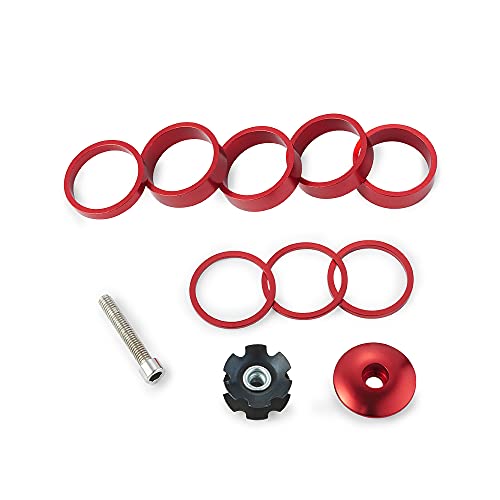 Red--Part 1(Spacer)+Part 2(Cap&Nut&Bolt)