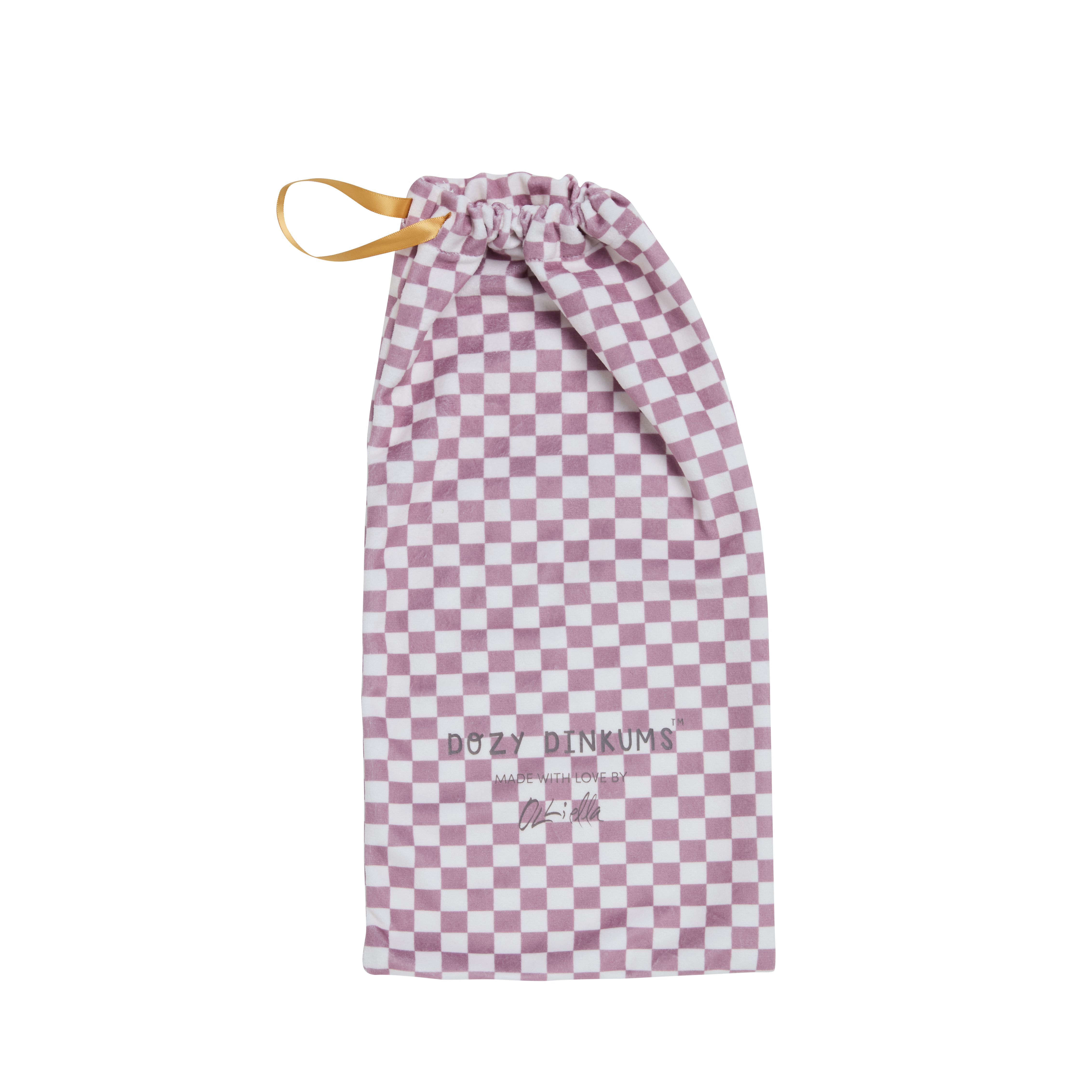 Dozy Dinkums Women's Plum Check Print Wrap Dress - Flattering A-Line Silhouette for Casual Wear, Office Outfits & Summer Parties