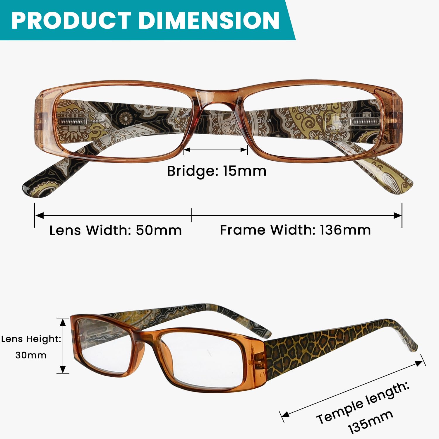 10 Pack Reading Glasses for Women & Men - Spring Hinges for Comfort - Perfect for Reading, Crafts & Computer Work