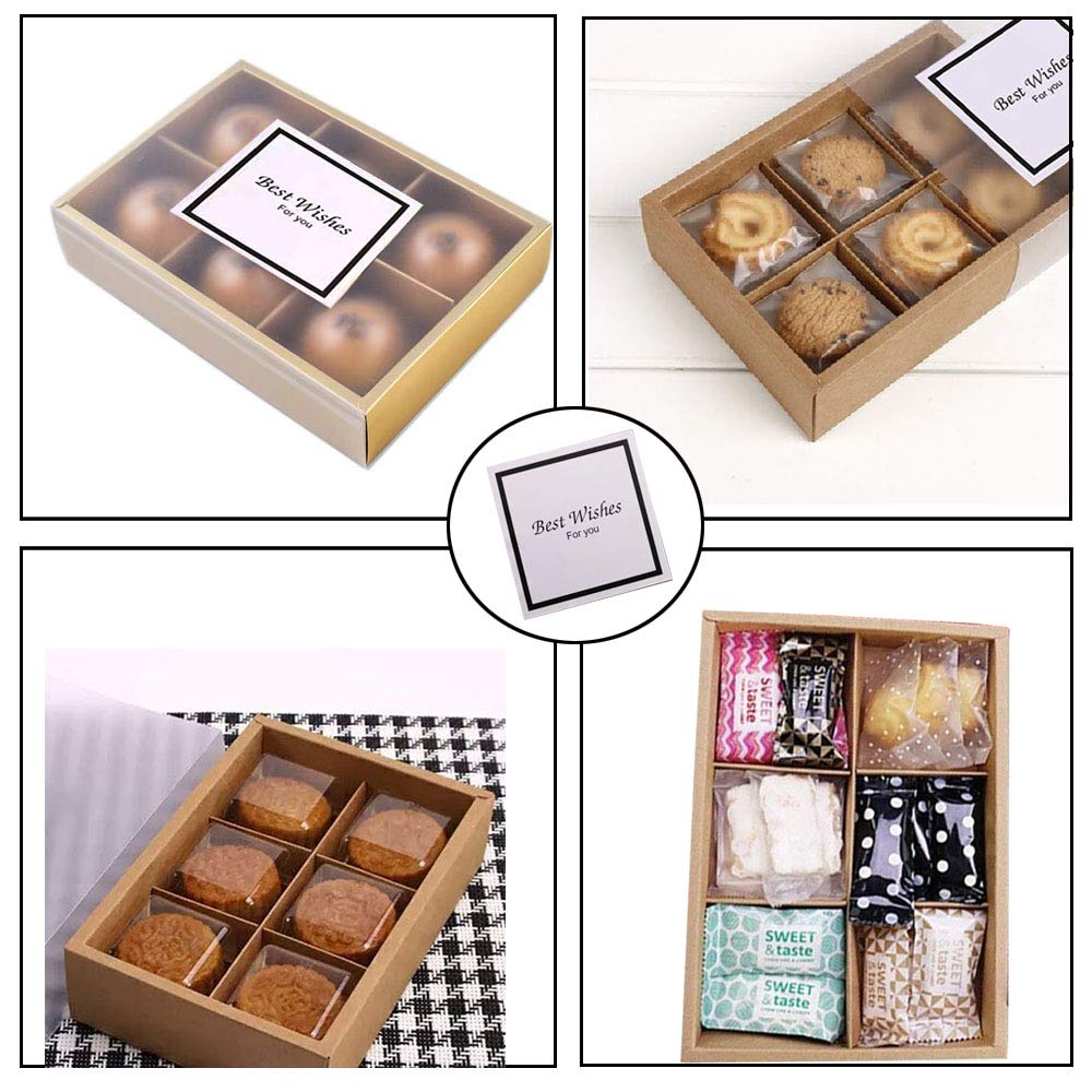 12-Pack Brown Kraft Cupcake Boxes with Inserts & Display Windows - 6 Lattice Baking Containers for Pastries, Cookies & Treats | Perfect for Birthday Parties, Wedding Favors & Gift Packaging