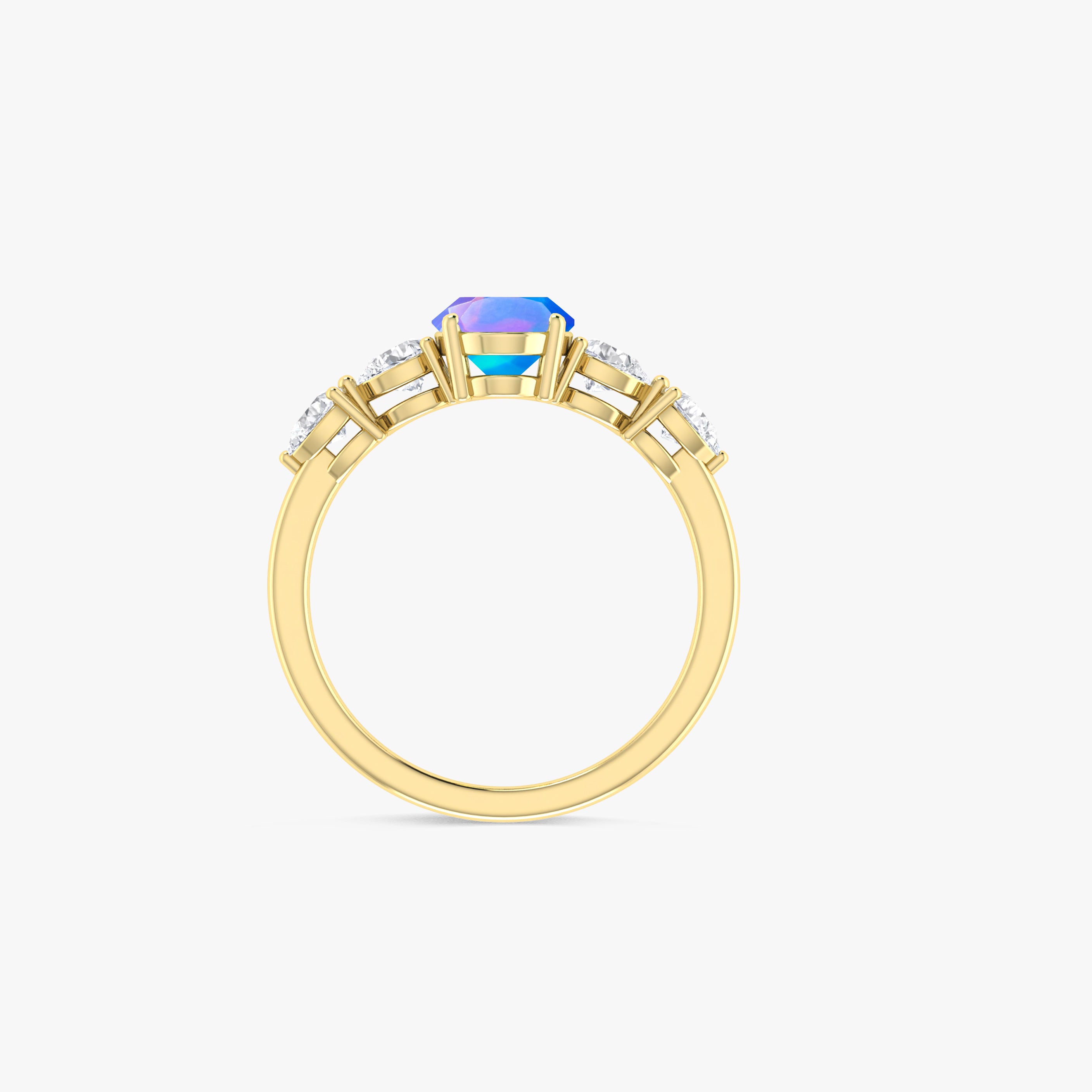 Genuine White Opal Silver Ring for Women - Elegant Sterling Silver Jewelry for Everyday Wear & Special Occasions