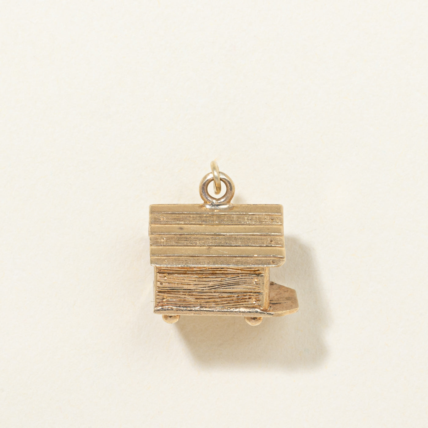 10K Yellow Gold Doghouse Charm Pendant - Dainty & Elegant Jewelry for Dog Lovers - Perfect Gift for Pet Owners, Birthdays & Anniversaries - Wear with Necklaces or Bracelets