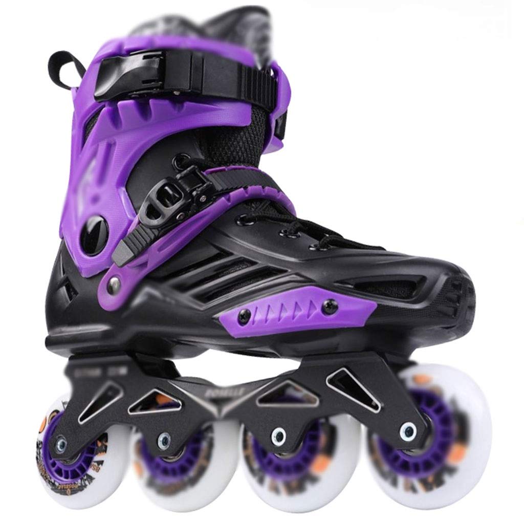 Professional Adult Inline Skates for Men & Women - High-Performance Roller Blades for College Students, Youth Girls Fitness Racing, and Classic Skating (Purple, US-6.5) - Perfect for Outdoor Exercise, Rink Skating, and Fitness Training