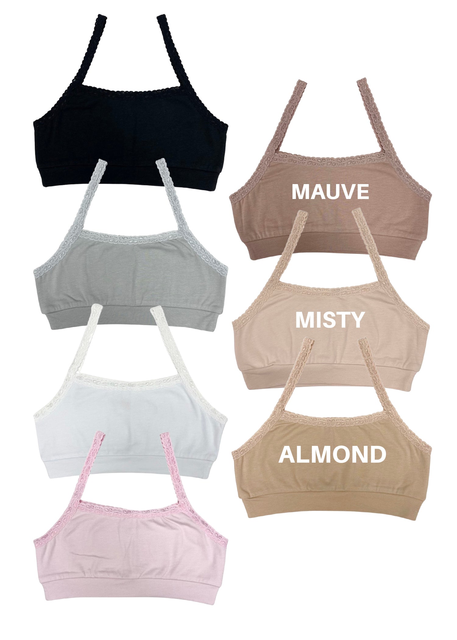 Comfortable Neutral Bralette for Women - Wireless Soft Lace Bralette for Everyday Wear, Lounge & Sleep