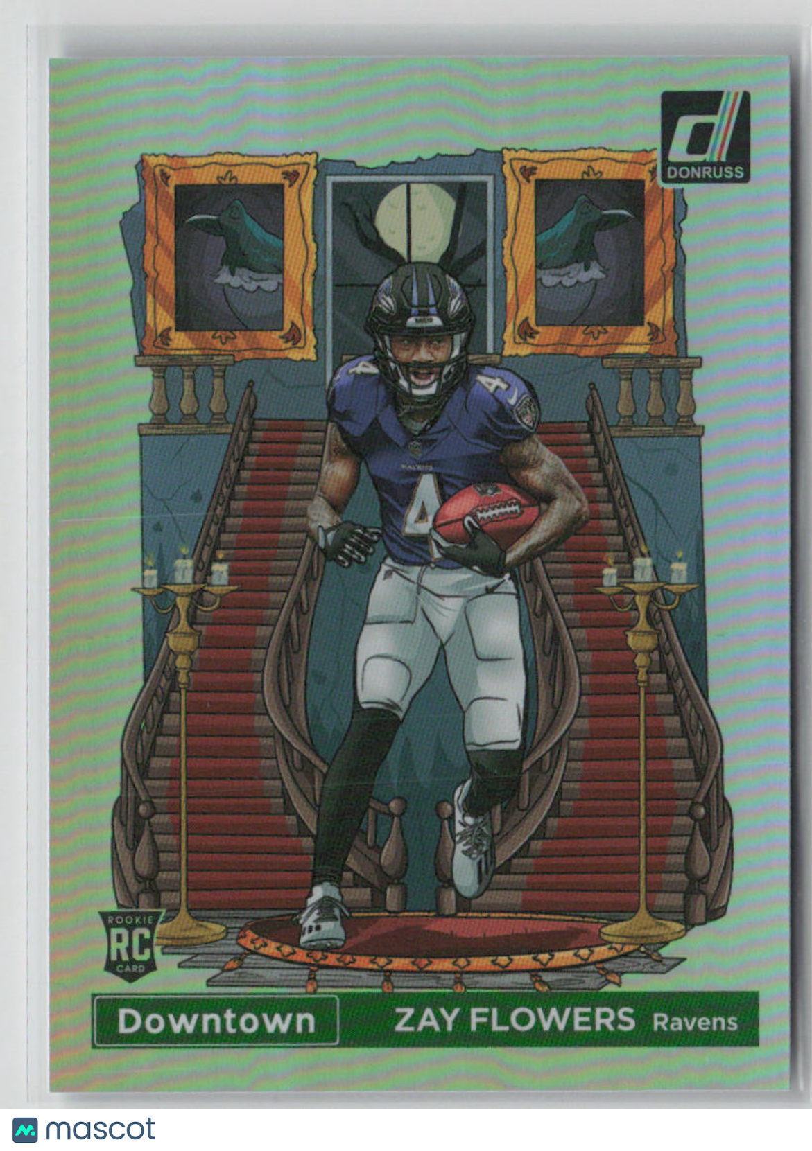 2023 Panini Donruss Downtown Zay Flowers Rookie Card #D17 - Perfect for NFL Collectors & Fantasy Football Fans