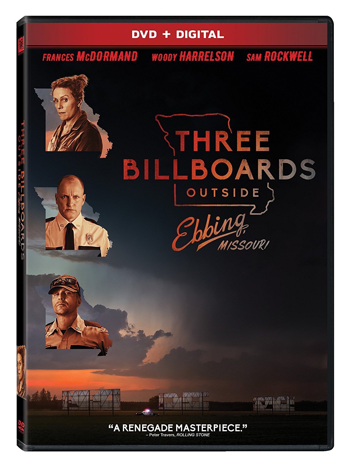 Three Billboards Outside Ebbing, Missouri DVD - Award-Winning Drama Film for Movie Night & Home Theater Collection
