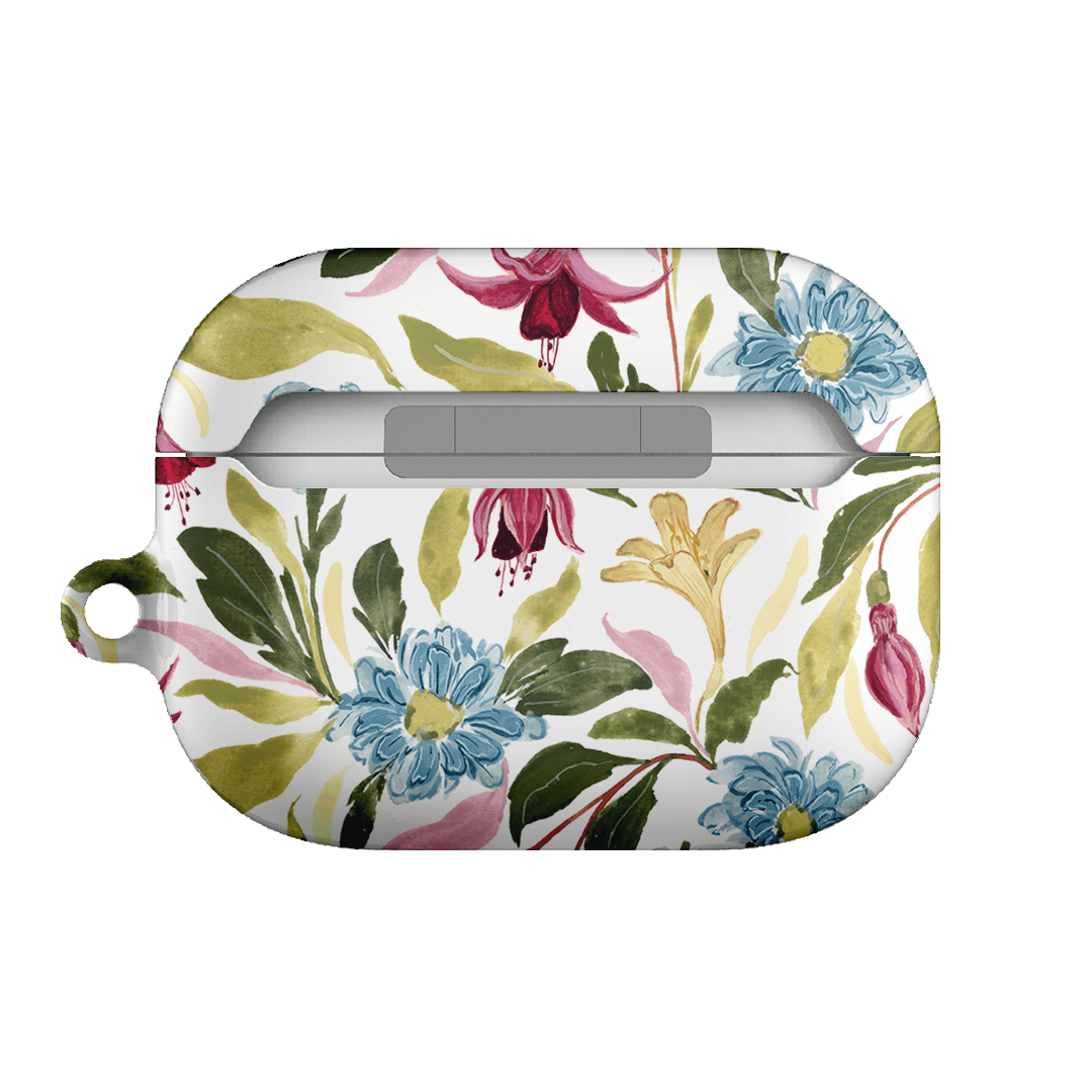 Premium AirPods Pro Case with Trailing Fuchsia Design - Stylish & Protective Cover for Everyday Use, Commuting, and Travel