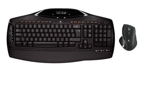 Logitech MX 5500 Wireless Keyboard and Mouse Set - Ergonomic Bluetooth Combo for PC/Mac, Rechargeable, Long Battery Life - Perfect for Office Work, Gaming & Home Computing (Model 920-000383)