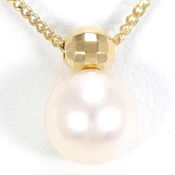 18K Yellow Gold Pearl Necklace for Women - Elegant Luxury Jewelry Gift for Brides, Anniversary & Special Occasions