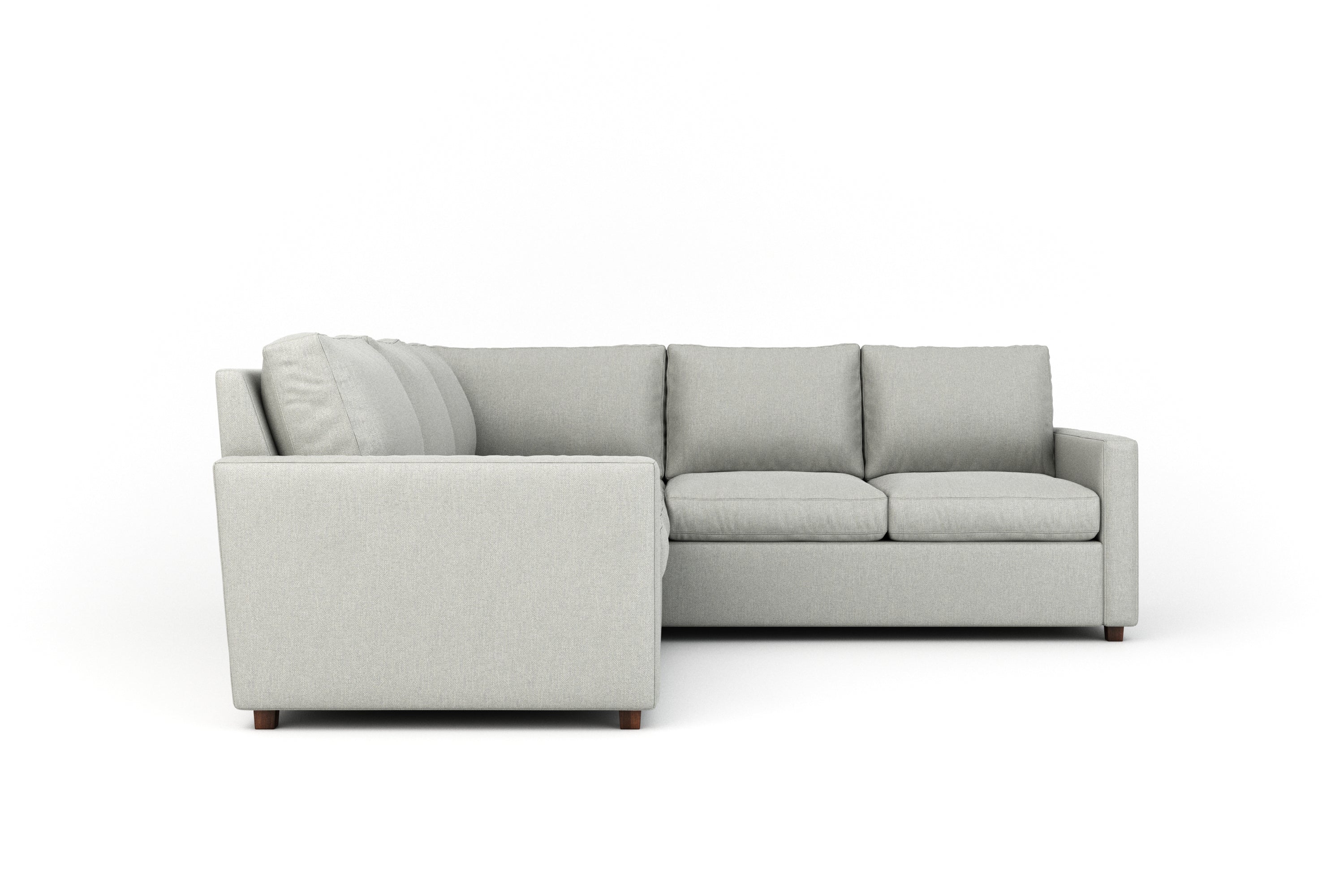 Comfortable Couch Potato Lite Sectional Sofa - Modern L-Shaped Living Room Furniture for Small Spaces | Perfect for Apartments, Lounging & Movie Nights