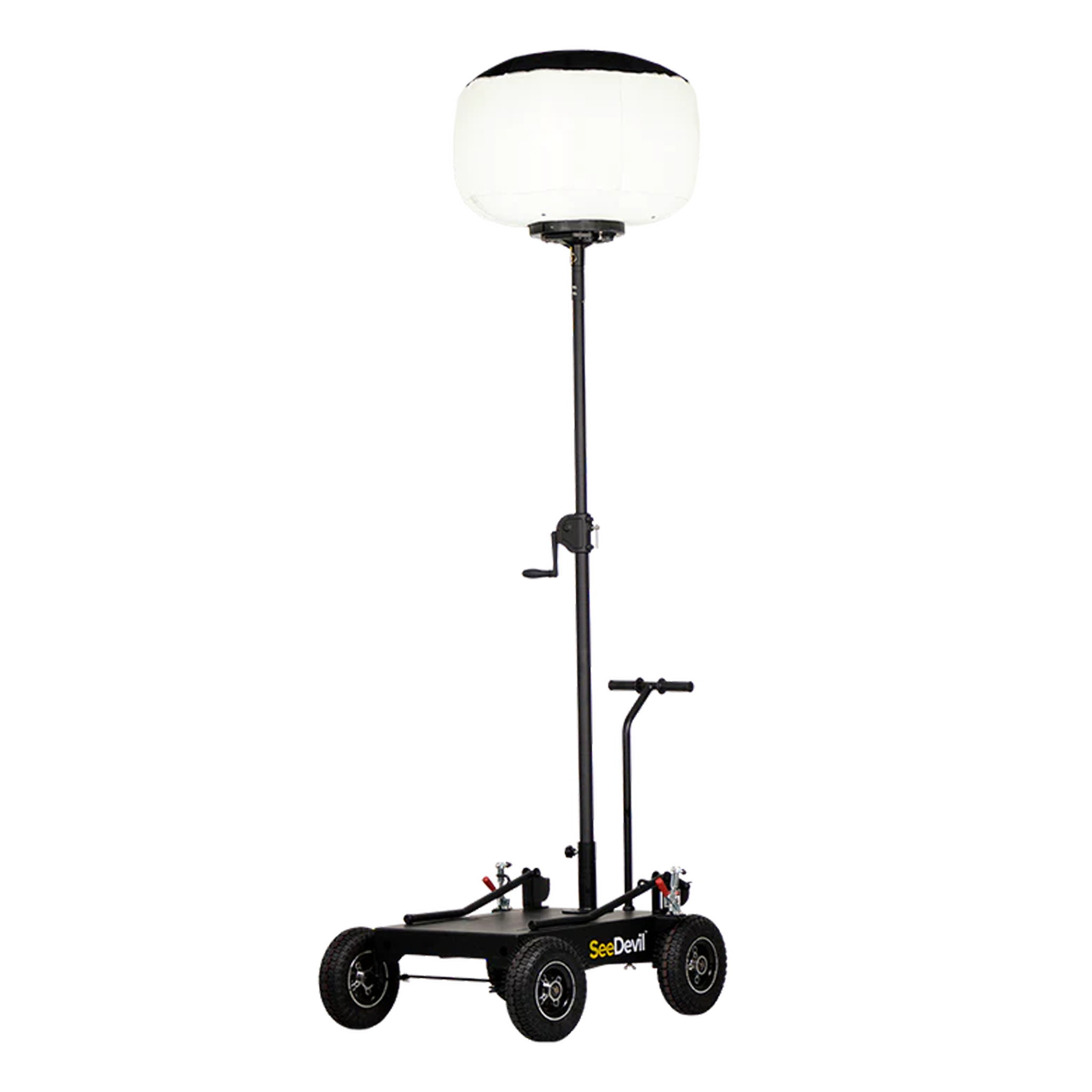Pro Series Mobile Cart with 9ft Mast & Mount - Heavy Duty Rolling Stand for Outdoor Events, Trade Shows & Retail Displays
