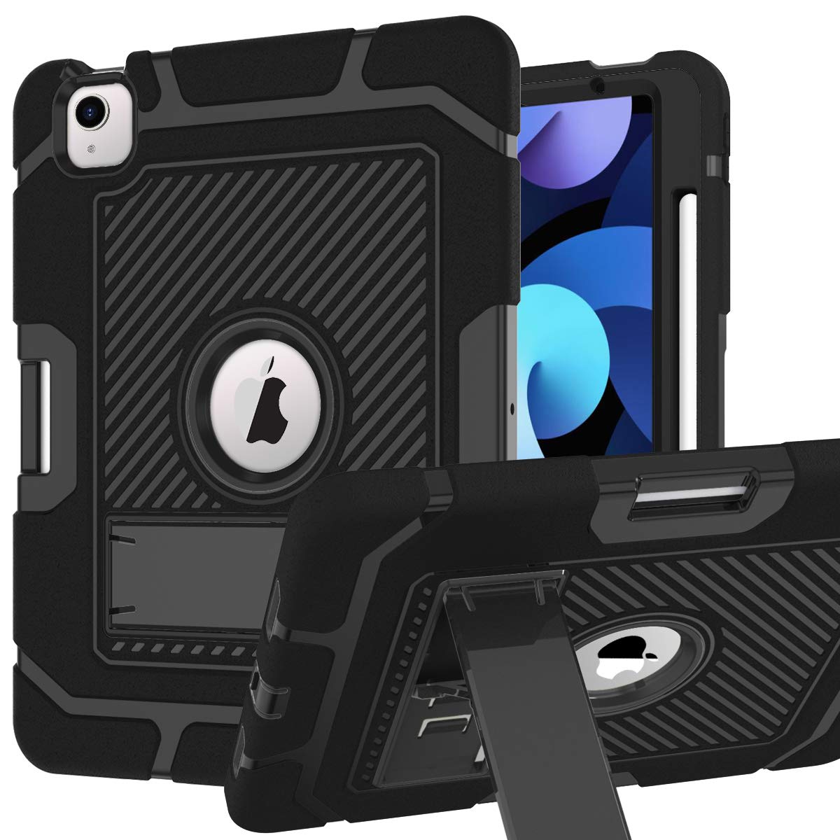 Shockproof Heavy Duty Rugged Protective Case with Kickstand for iPad Pro 11