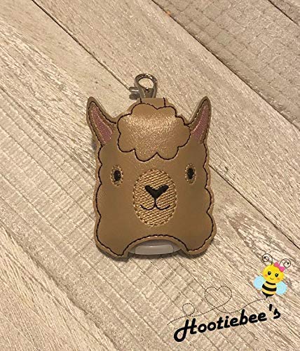 Portable Llama Hand Sanitizer Holder & Lip Balm Holder - Cute Animal Shaped Clip for Purse, Backpack, Gym Bag - Perfect for Travel, School, Work and Outdoor Activities