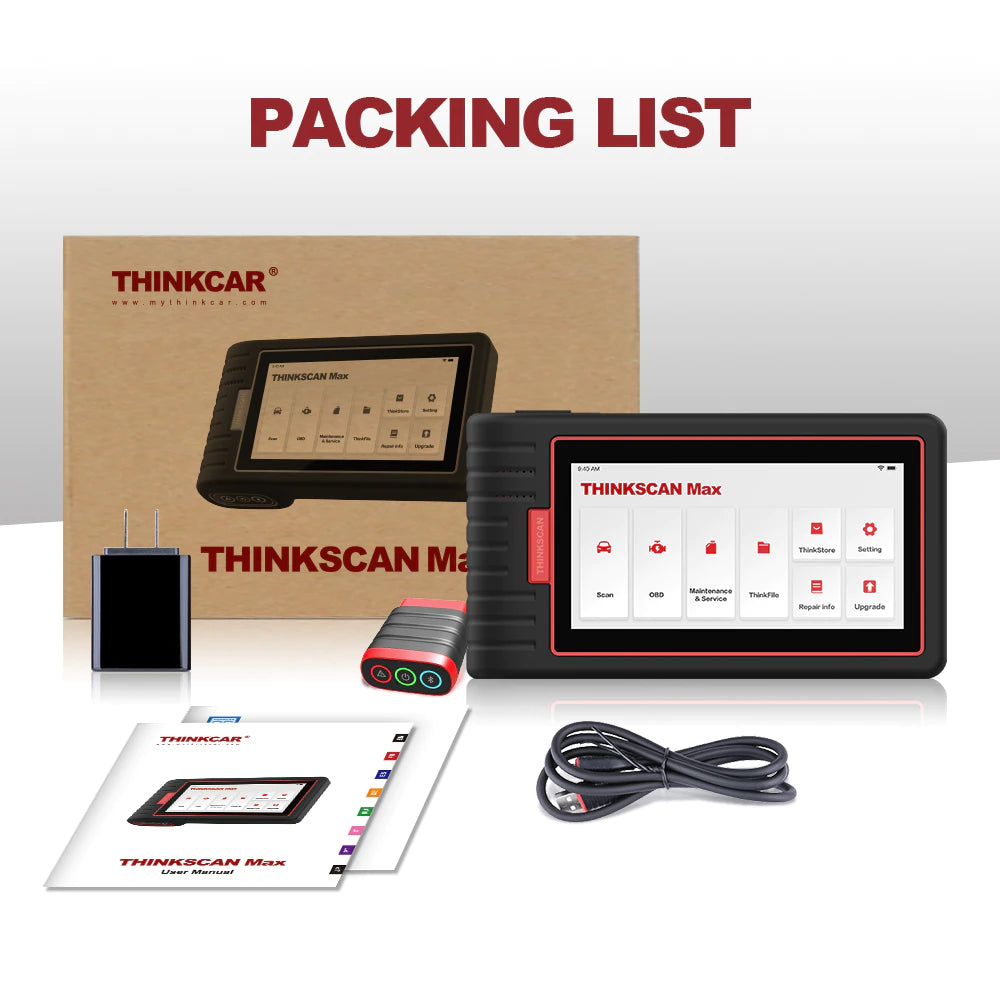 ThinkScan MAX OBD2 Scanner - Full System Car Diagnostic Tool for All Vehicles with 28 Maintenance Functions | 30% OFF | Perfect for DIY Auto Repairs & Professional Mechanics