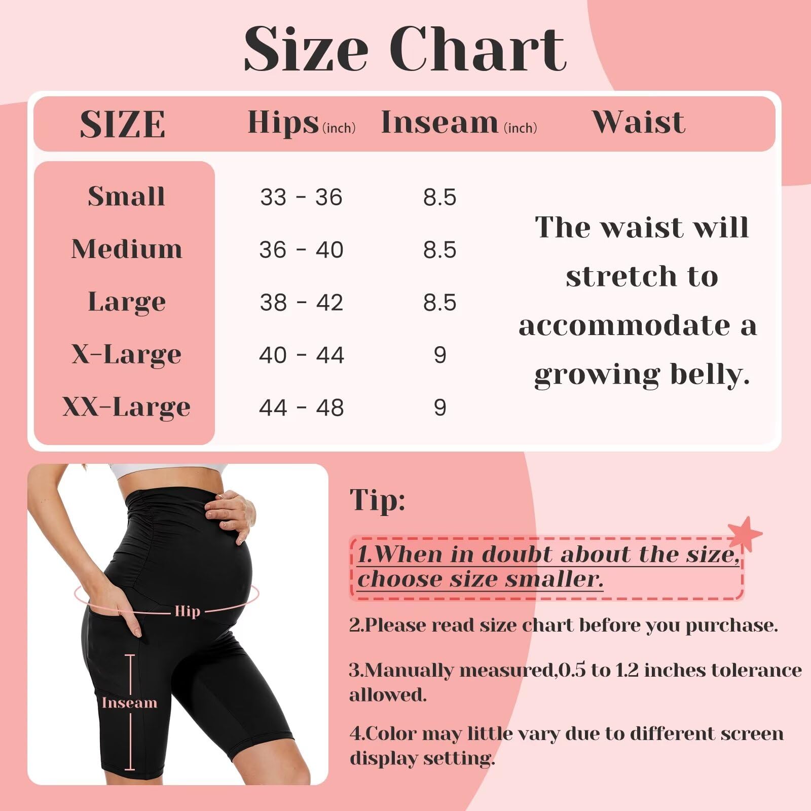 Women's Maternity Biker Shorts - 8
