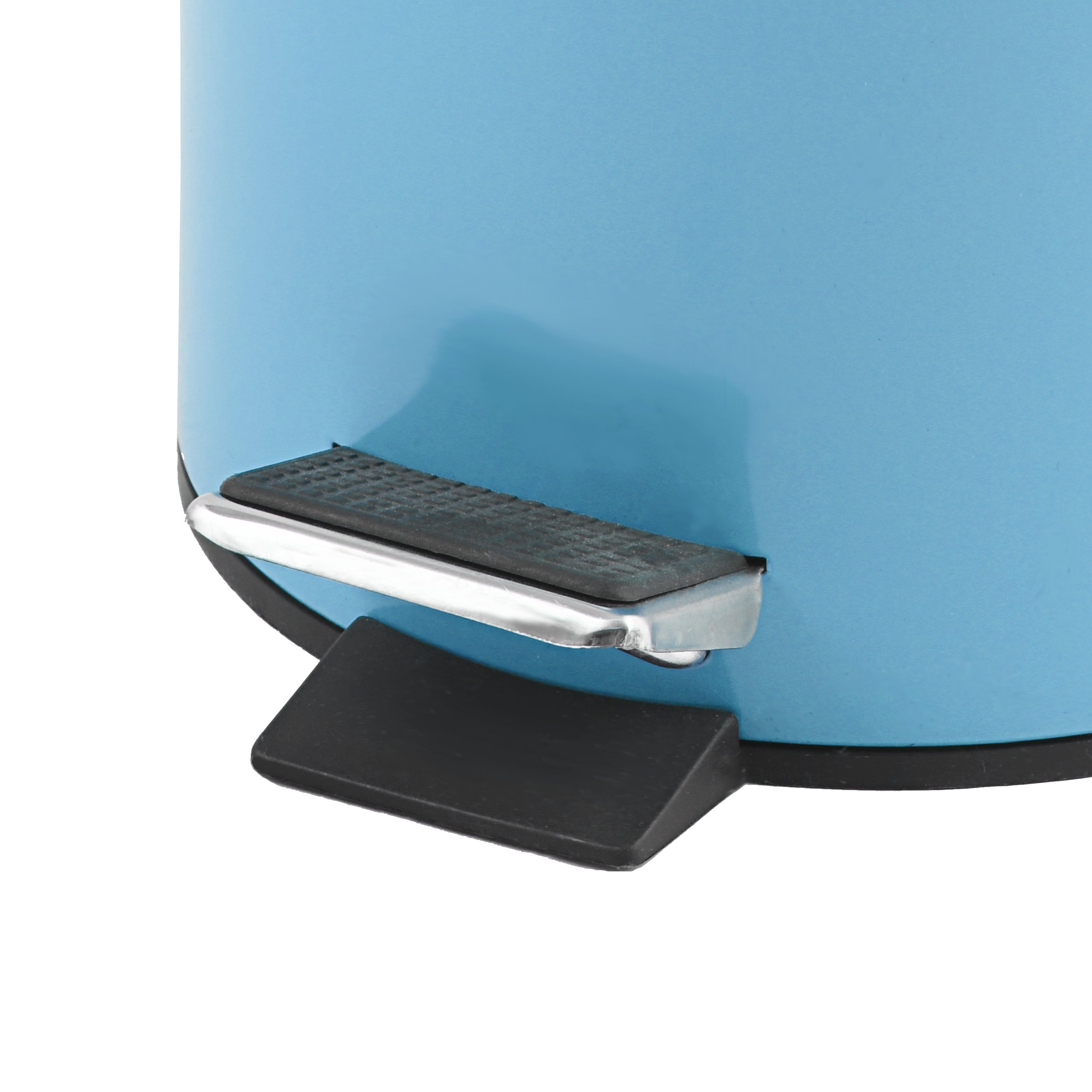 Pastel Blue 3L Bathroom Trash Can with Removable Inner Bucket - Small Waste Bin for Bathroom, Kitchen, Office & Bedroom | Odor Control & Easy Cleaning