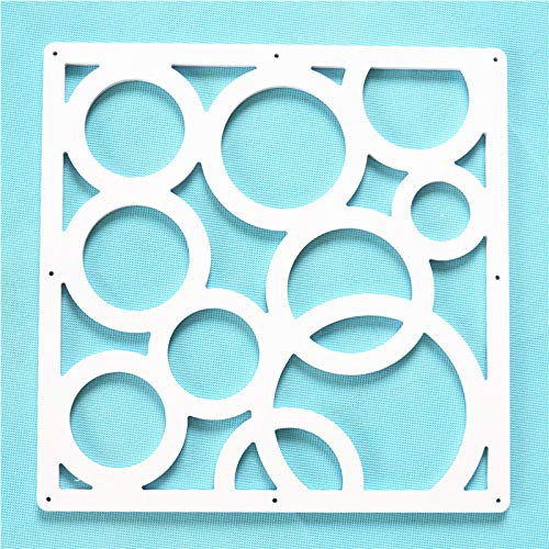 SNOW MountainSnow DIY Hanging Room Divider - 12-Piece White Decorative Partition Screen for Bedroom, Dining & Living Room - Privacy Panel for Home Office, Studio & Dorm Decor