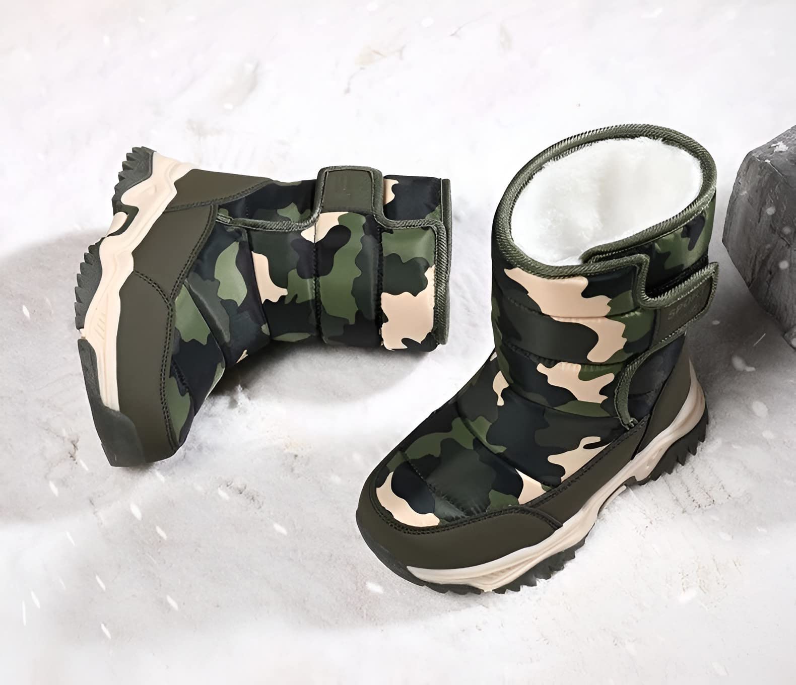 **Waterproof Kids Snow Boots for Boys & Girls - Slip-Resistant Winter Shoes for Cold Weather (Toddler/Little Kid/Big Kid) - Perfect for Outdoor Play, Snow Days & Winter Adventures**