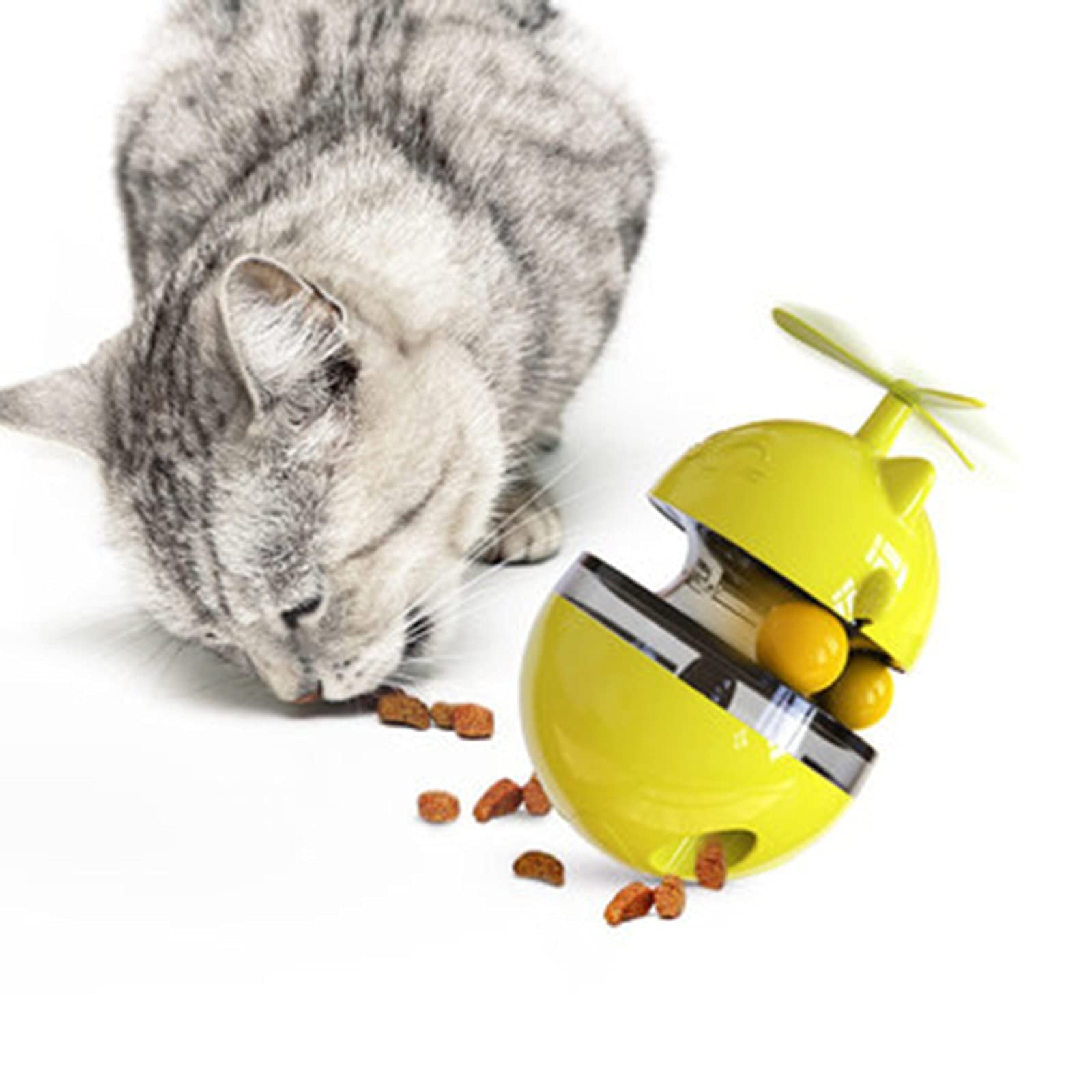 Interactive Slow Feeder Cat Bowl - Fun Puzzle Toy for Cats to Prevent Fast Eating, Reduce Bloat & Vomiting - Perfect for Kittens, Adult & Senior Cats - Great for Mealtime Enrichment & Play