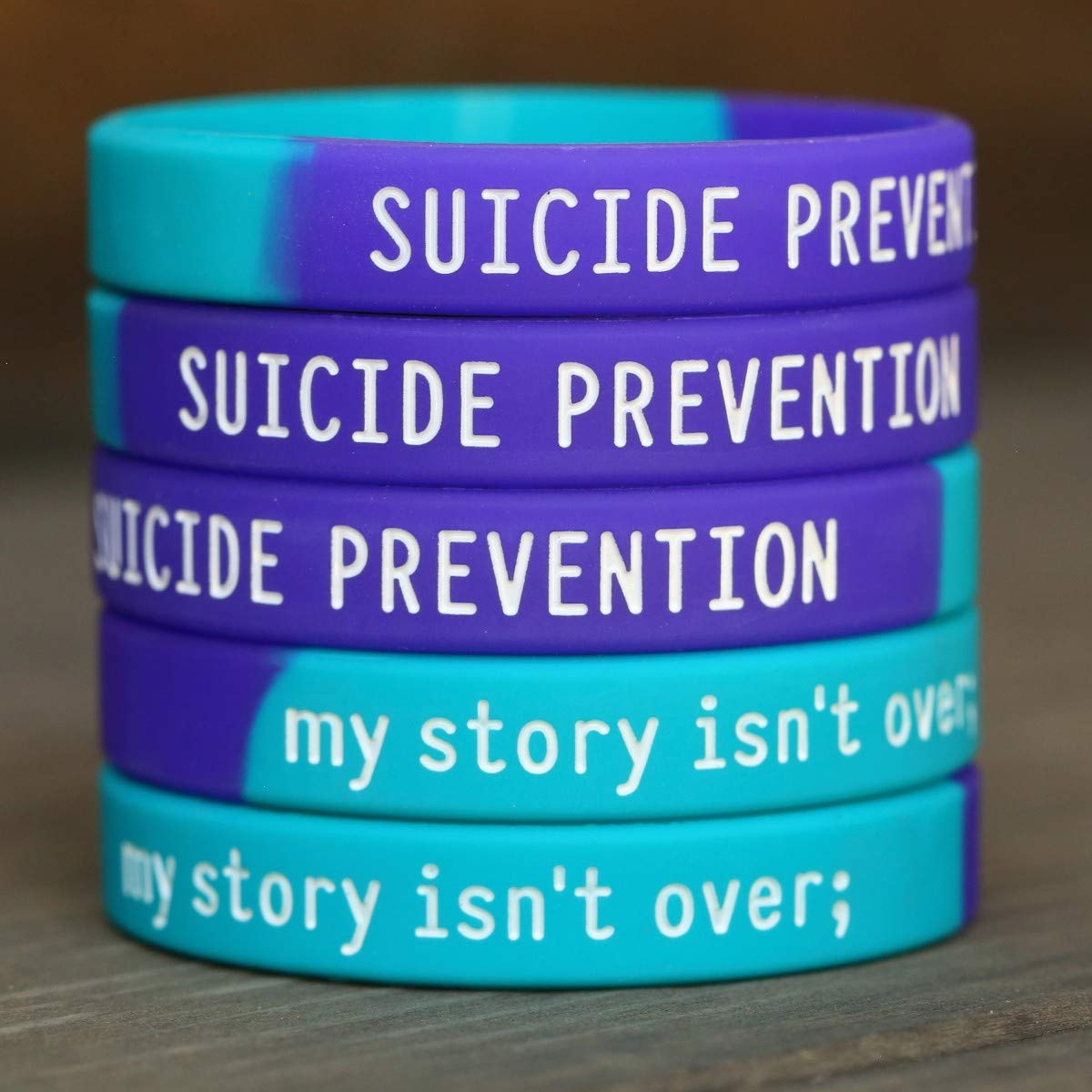 200 Suicide Prevention Awareness Wristbands - Motivational Rubber Bracelets for Mental Health Support - Fundraiser, School Events & Community Outreach Programs