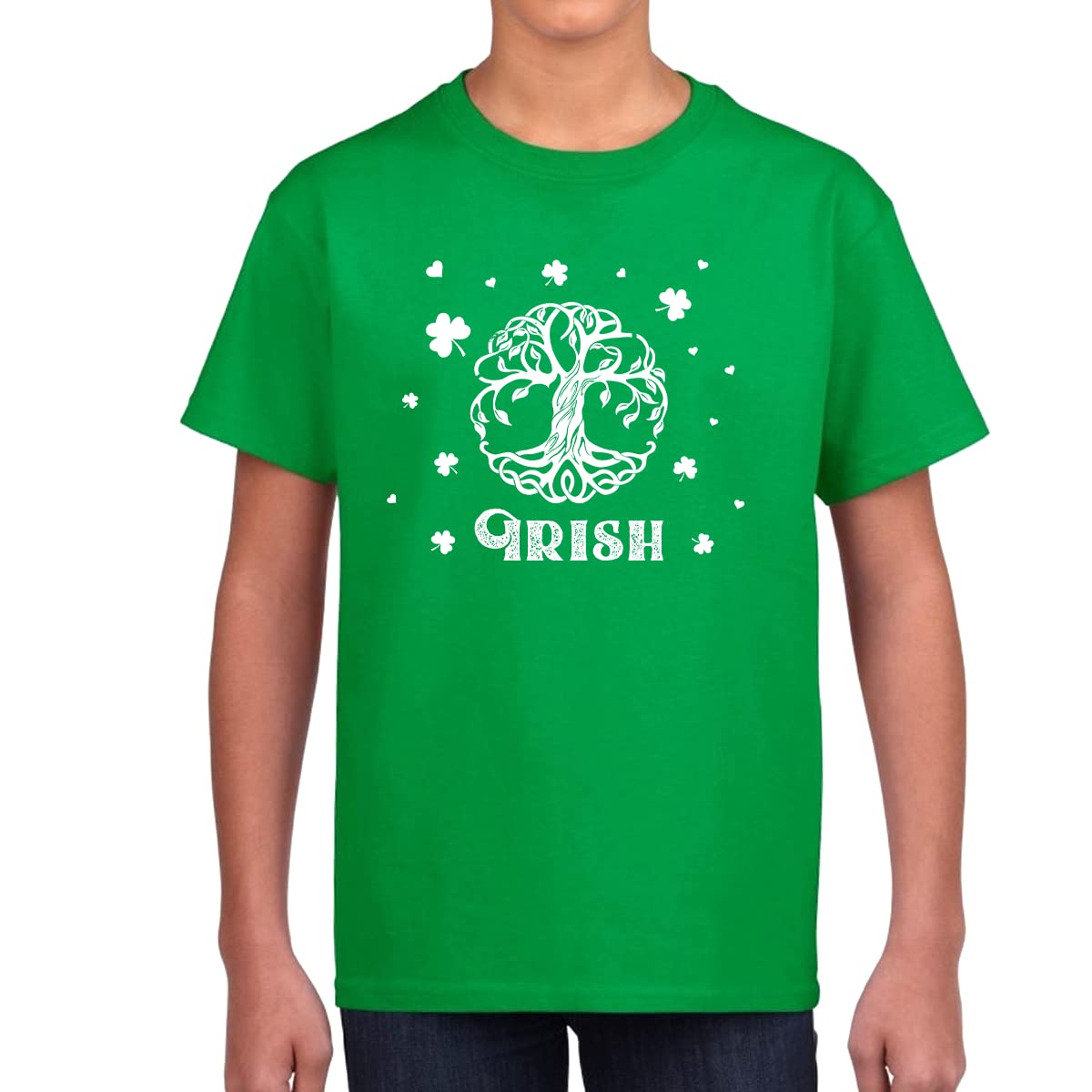 Fire Fit Designs St. Patrick's Day Shirt for Kids - Boys Irish Roots Shamrock T-Shirt | Cute Irish Apparel for School, Parties & Festivals