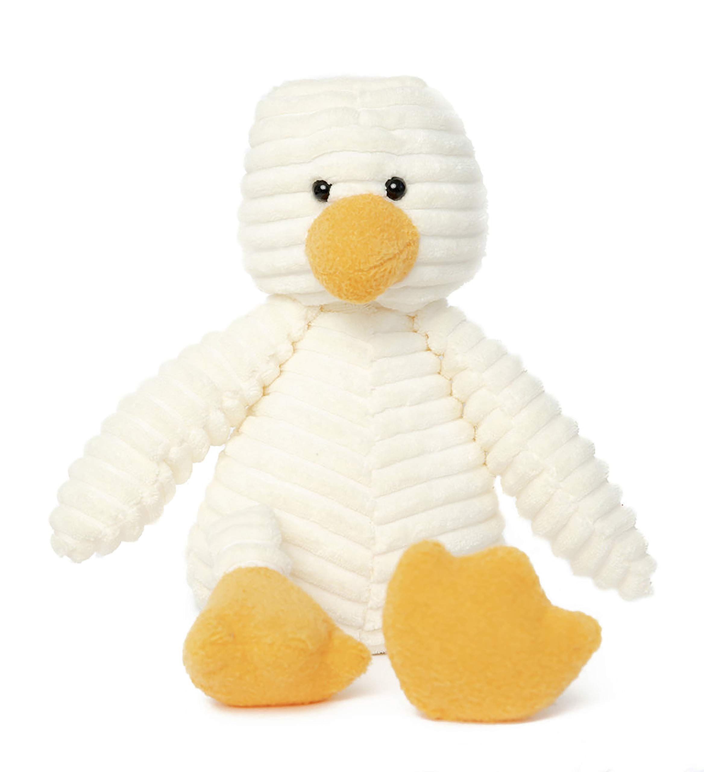 Soft Kawaii Duck Plush Pillow - Cute Stuffed Animal Toy for Kids, Girls & Boys - Squishy Plushie for Bedroom Decor, Cuddling & Stress Relief