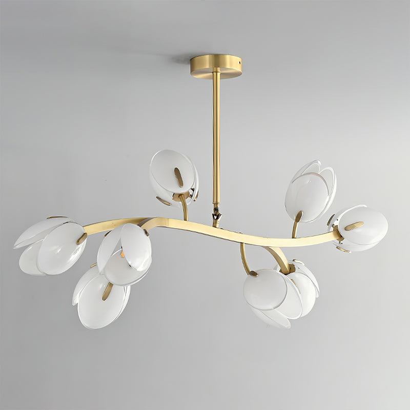 Belluno Crystal Chandelier - Elegant Modern Ceiling Light Fixture for Dining Room, Living Room & Bedroom - Perfect for Home Decor & Wedding Venues