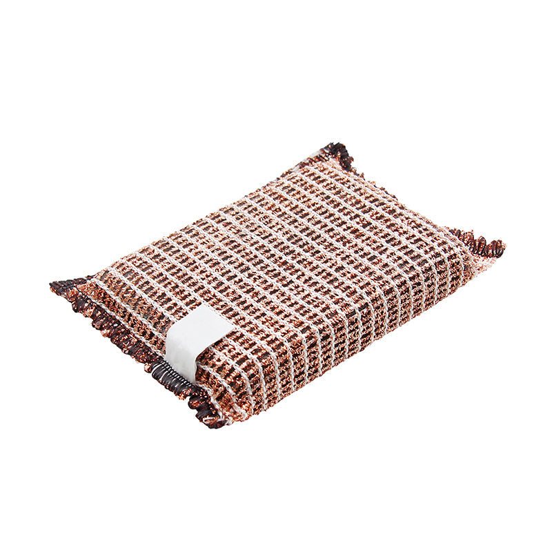 Premium Copper Cleaning Sponge for Kitchen & Bathroom - Heavy Duty Scrubber for Pots, Pans, Sinks & Stovetops - Rust-Free & Scratch-Resistant Cleaning Pads