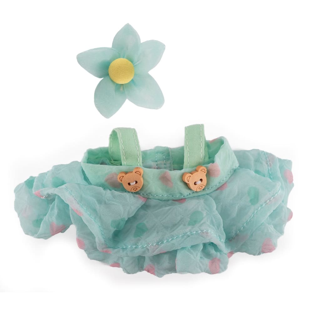 Mini Plush Outfit Teddy Bear Picnic Dress - Adorable Soft Plush Costume for Stuffed Animals & Teddy Bears | Perfect for Tea Parties, Photo Shoots & Nursery Decor