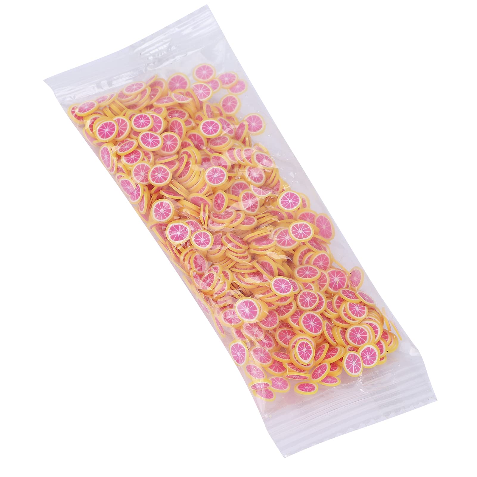 Fruit-Shaped Nail Slice Decorations - Unique Red Heart Pomelo Design for Carnival, Party & Festival Fun | DIY Nail Art Accessories for Special Events & Celebrations