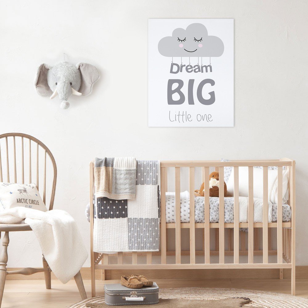 Kids Canvas Art - Nordic Nursery Decor, Ideal for Baby Room Wall Decorations - Perfect for Children's Bedrooms, Playrooms & Nursery Wall Art