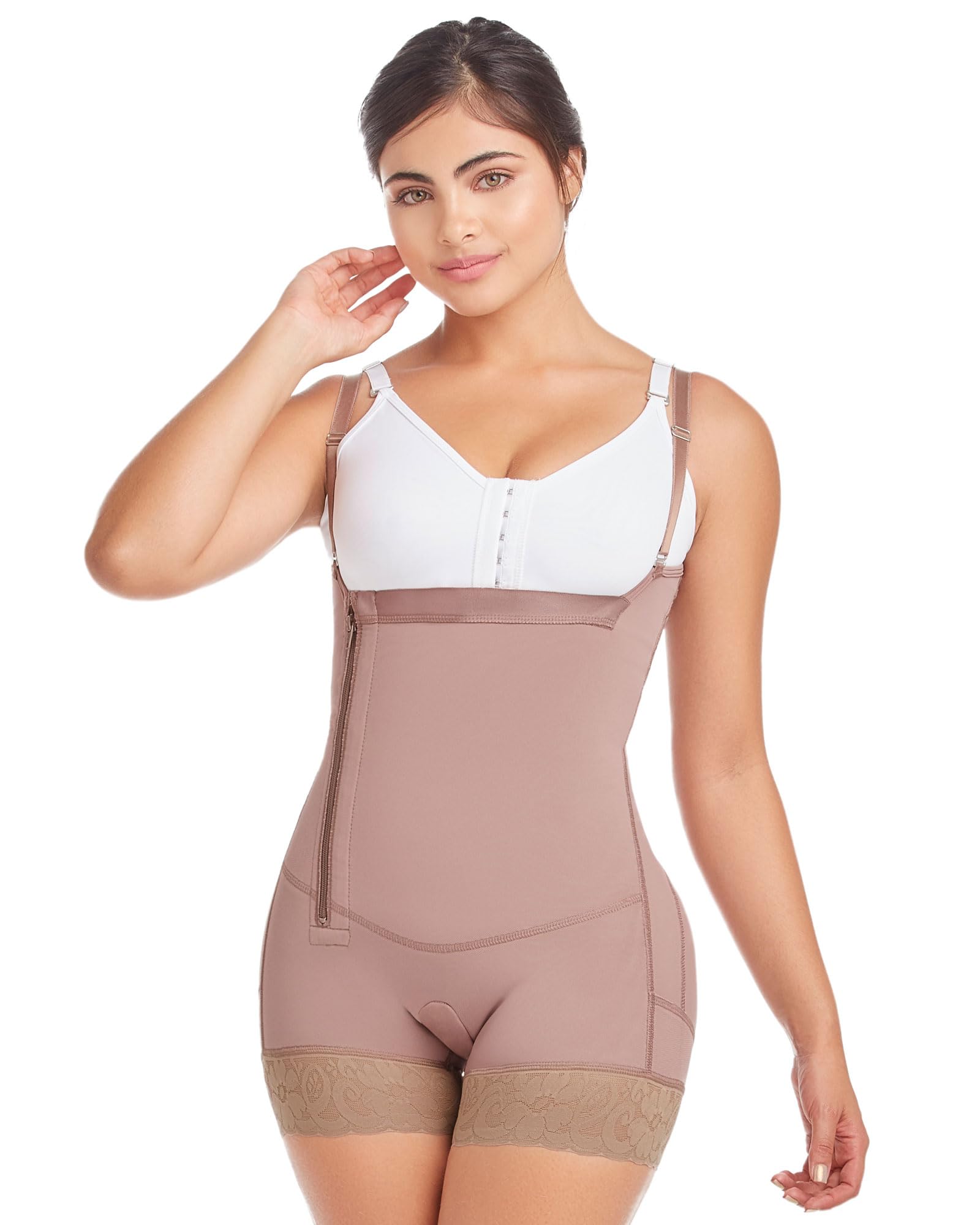 DELIÉ by Fajas DPrada 09046 Colombian Postpartum Girdle - Full Body Shaper for Women - Post Surgery Recovery & Tummy Control - Perfect for Postpartum, C-Section & Weight Loss