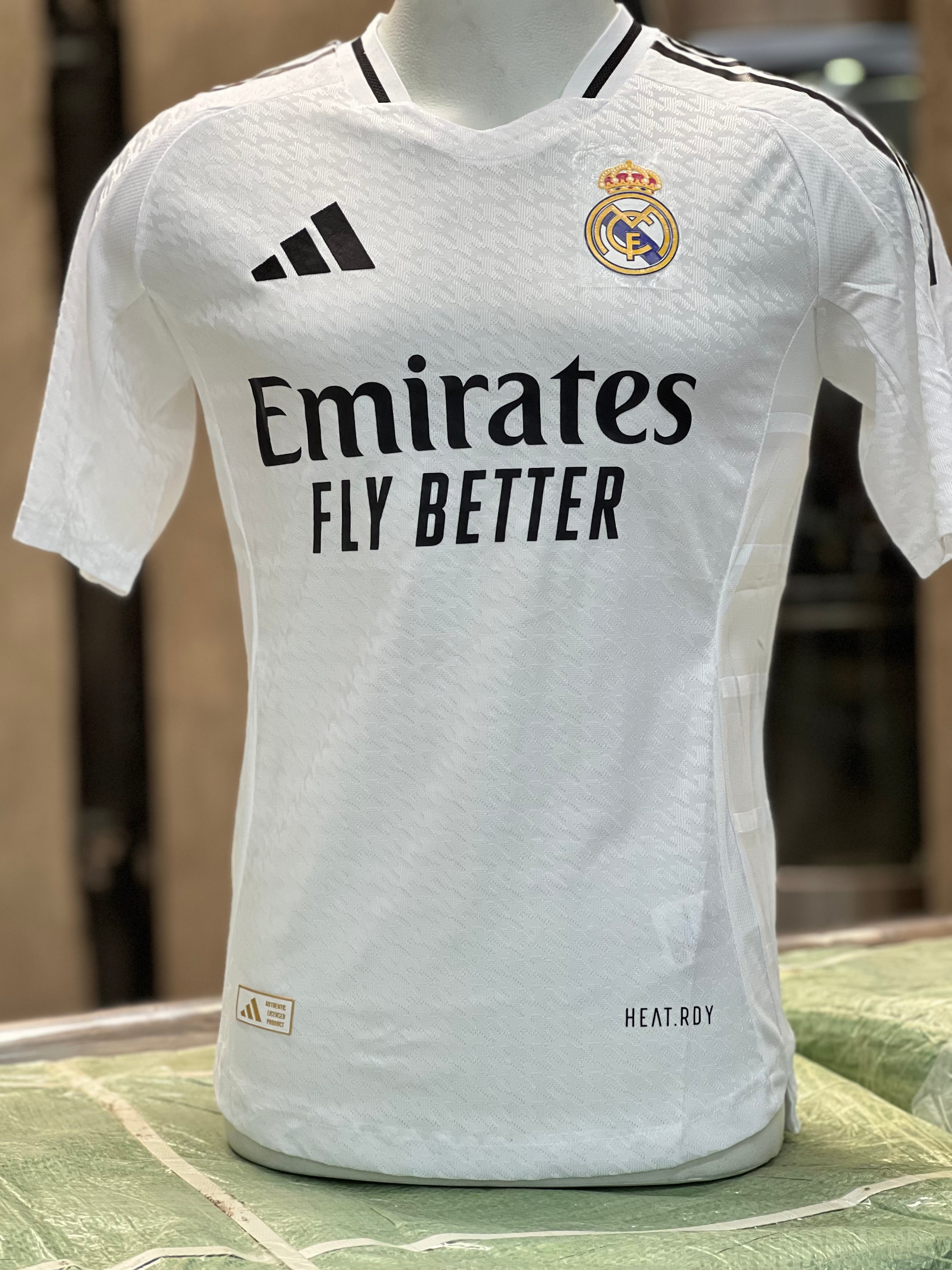 Official Real Madrid Home Jersey 2024 - Authentic Player Version Soccer Shirt for Men & Women - Perfect for Matches, Training & Fan Support