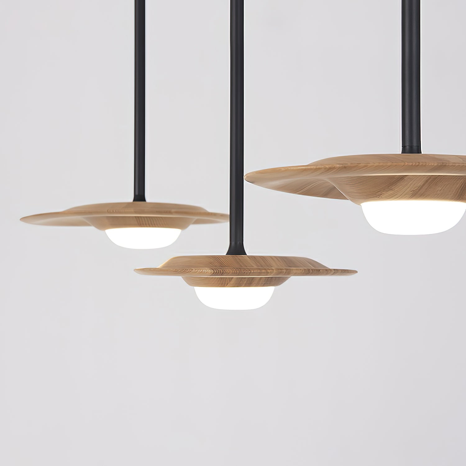 Horizon Eaves Pendant Lamp - Modern Hanging Light Fixture for Living Room, Bedroom & Dining Room | Dimmable LED Ceiling Light with Adjustable Height | Perfect for Home, Office & Cafe Decor