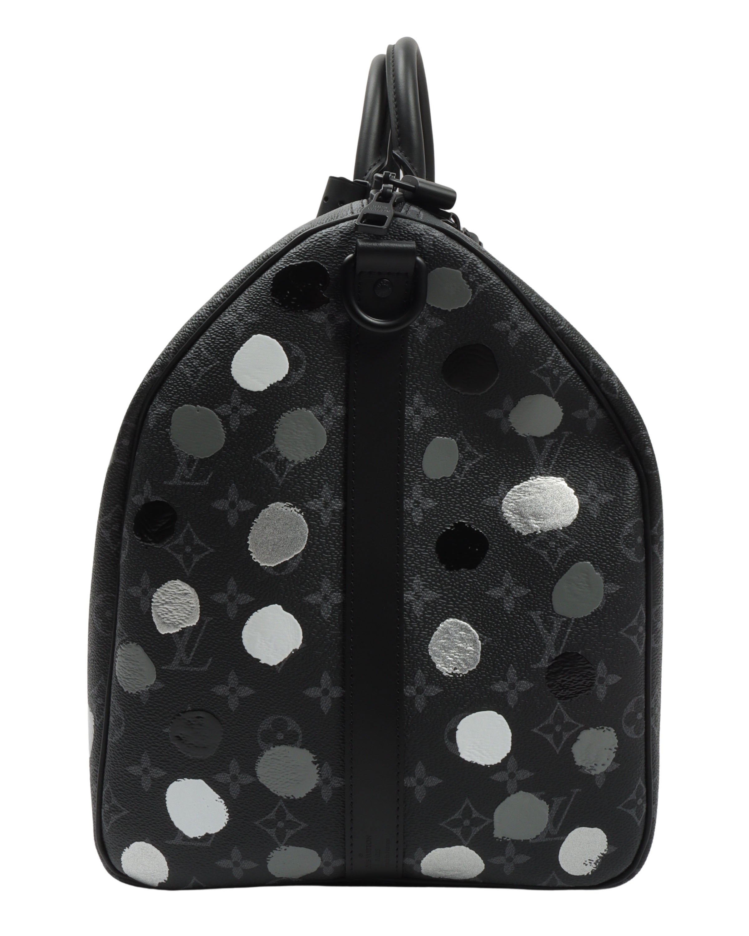 Yayoi Kusama Infinity Dots Keepall Bandoulière 55 - Stylish Travel Duffel Bag for Women & Men | Perfect for Weekend Getaways, Gym, and Business Trips | 2023 Limited Edition
