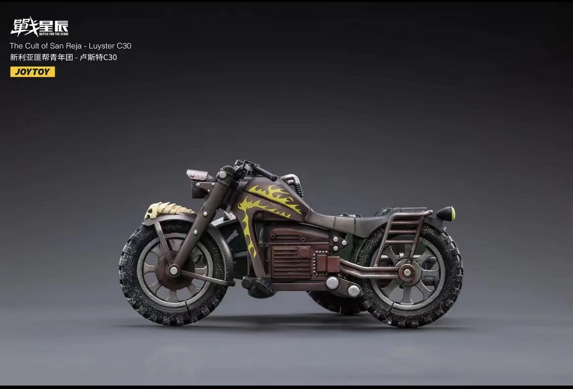 JOYTOY 1/18 Scale Motorcycle Model - The Cult of San Reja Luyster C30 Collectible Toy for Adults | Perfect for Display, Gift Giving & Action Figure Dioramas