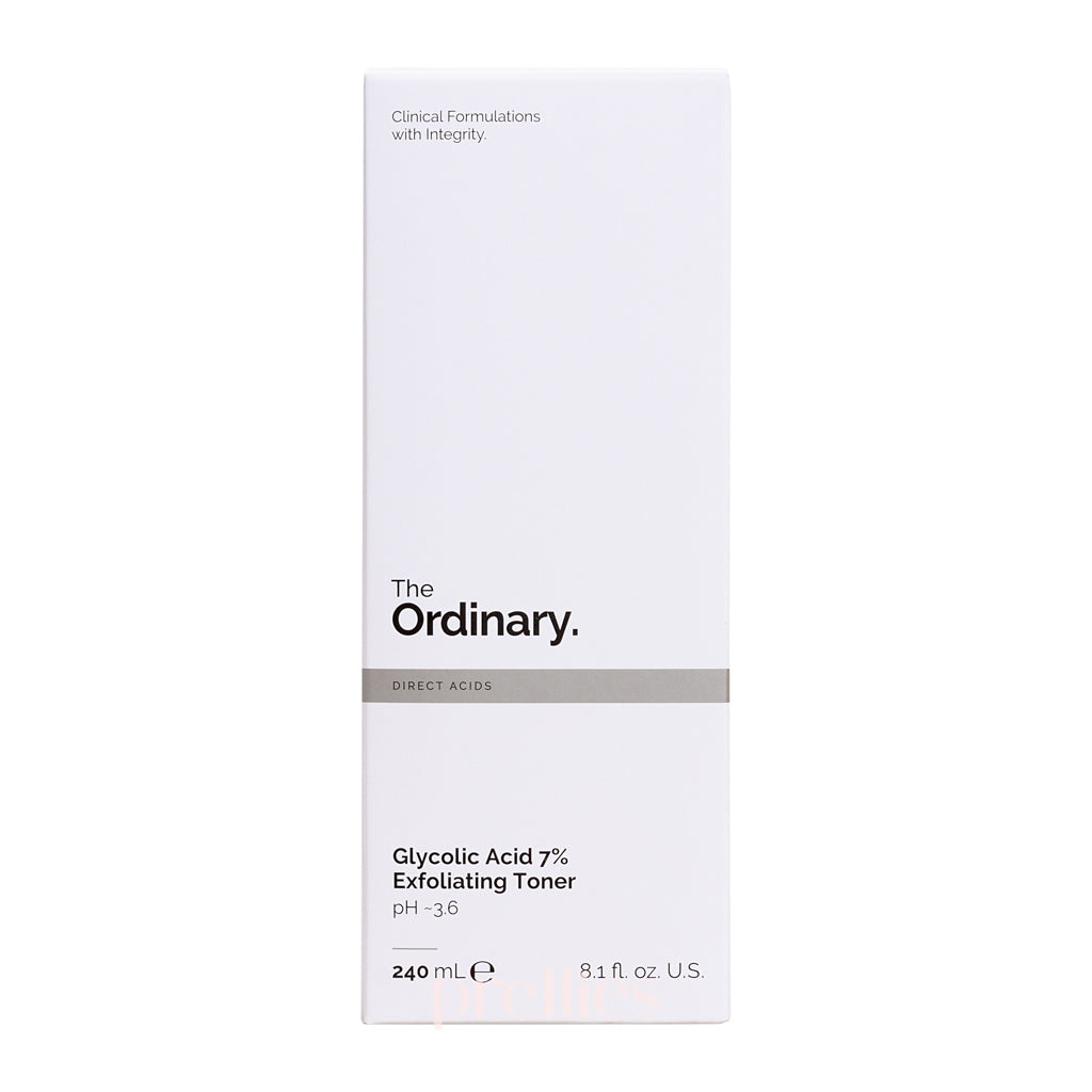 The Ordinary Glycolic Acid 7% Exfoliating Toner 240ml - Gentle Chemical Exfoliant for Face & Body - Brightens Skin, Reduces Dark Spots & Uneven Texture - Perfect for Daily Skincare Routine & Acne Treatment