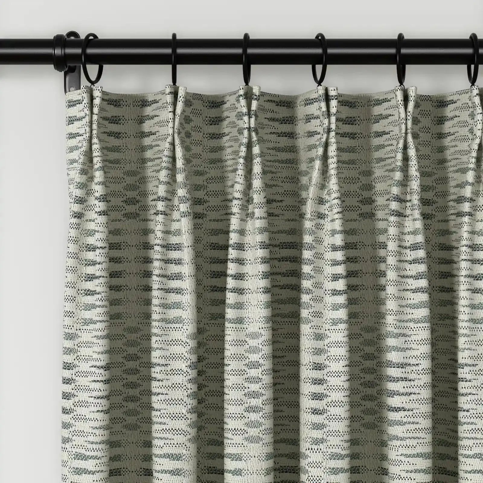 Lydia Swallow Jacquard Pleated Curtains - Elegant Window Treatments for Living Room, Bedroom & Dining Room Decor