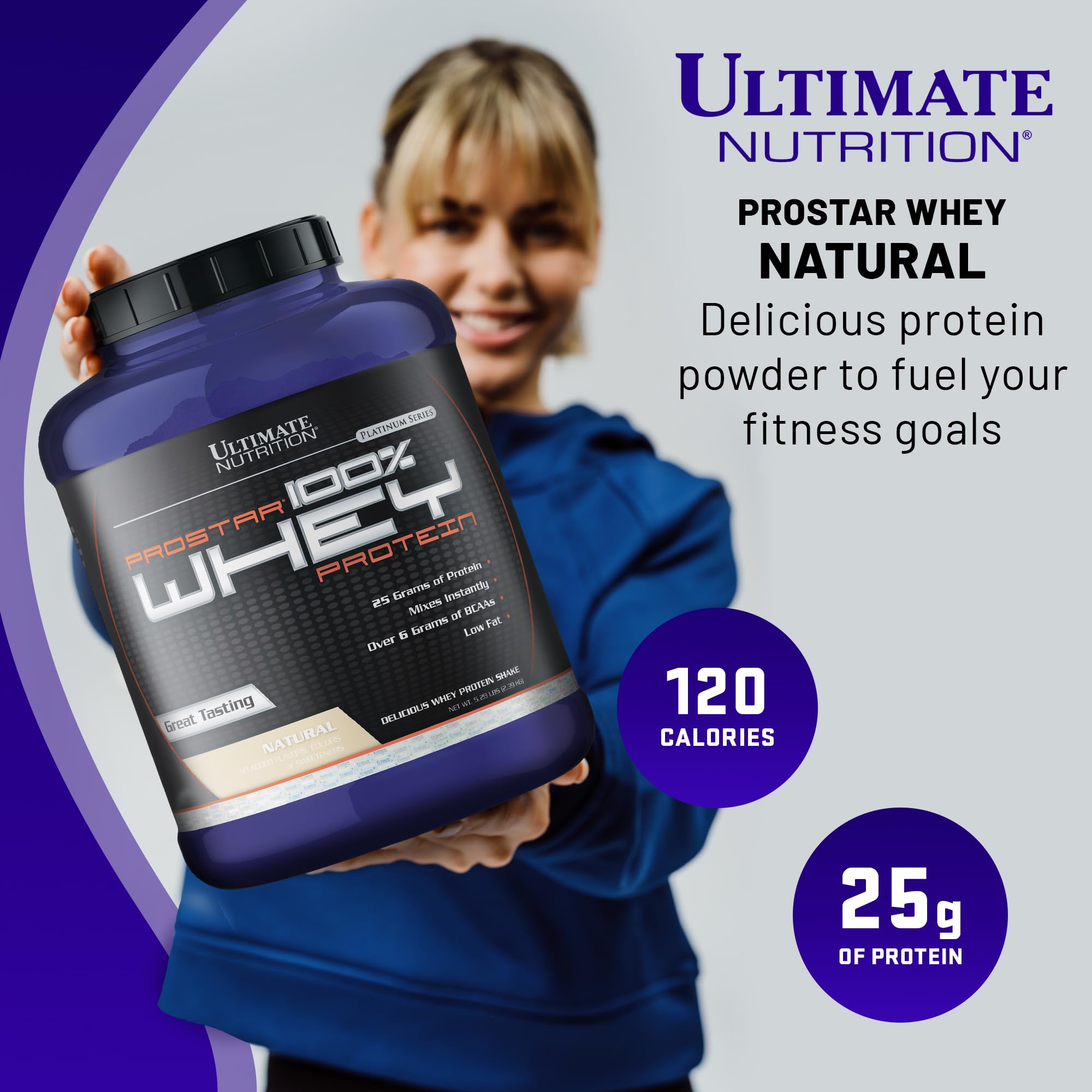 Ultimate Nutrition Prostar Whey Protein Powder Isolate - Low Carb, High Protein Shake for Muscle Gain & Recovery - Keto Friendly, Low Sodium & Fat - 5.28 lbs Tub - Perfect for Post-Workout & Healthy Lifestyle