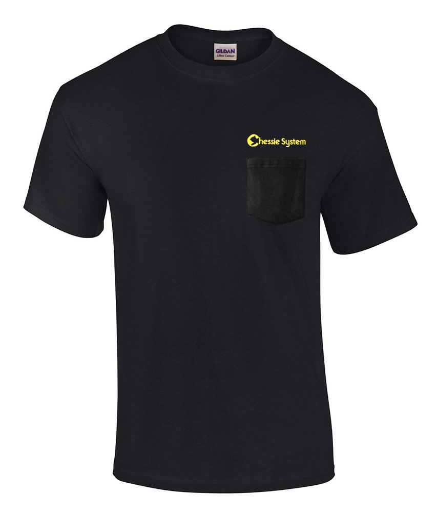 Chessie System Embroidered Pocket T-Shirt | Vintage Railroad Design | Men's Casual Cotton Tee - Perfect for Train Enthusiasts, Retro Outfits & Everyday Wear
